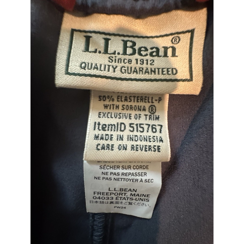 LL Bean Multisport Pants Carbon Navy Drawstring Elastic Waist Mens Size XL x 28" - Picture 2 of 11